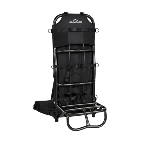 Claie de portage nouvelle génération munie de la technologie exosquelette Gravipac Cargo Max