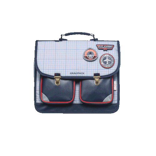 Cartable exosquelette révolutionnaire anti mal de dos enfant Bleu Gravipack