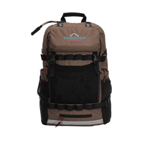 Sac à dos utile et unique exosquelette anti mal de dos Gravipack Hiking Terracotta